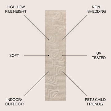 Skagen Minimalist Curve Geometric Area Rug